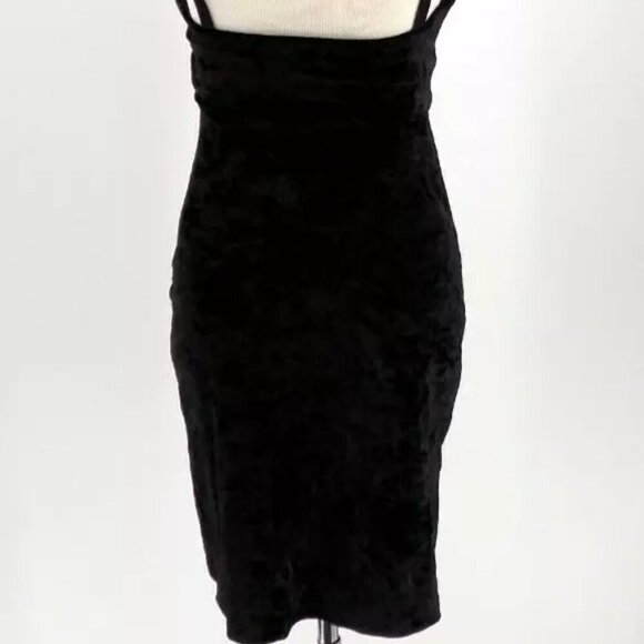 Intimately Free People Velour Bodycon Mini Cocktail Dress Black Size XS - Picture 4 of 4